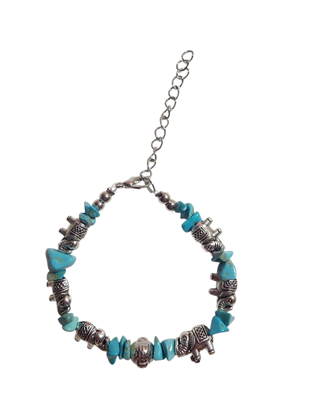 (5)Turquoise Stone Bracelet - Handmade by me